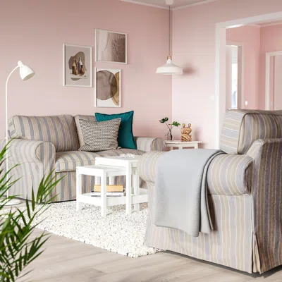 Ikea Uppland Loveseat, Karlshov Gray-beige, Height Including Back Cushions: 36 1/4 "