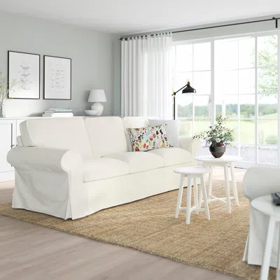 Ikea Uppland Sofa, Blekinge White, Height Including Back Cushions: 36 1/4 "
