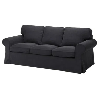 Ikea Uppland Sofa, Hillared Anthracite, Height Including Back Cushions: 36 1/4 "