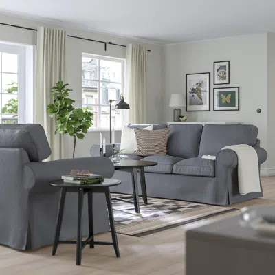 Ikea Uppland Sofa, Kelinge Anthracite, Height Including Back Cushions: 36 1/4 "