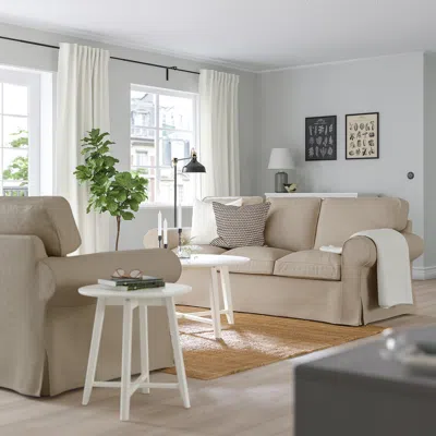 Ikea Uppland Sofa, Kelinge Beige, Height Including Back Cushions: 36 1/4 "