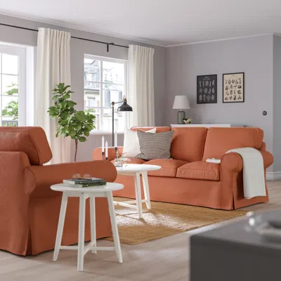 Ikea Uppland Sofa, Kelinge Rust, Height Including Back Cushions: 36 1/4 "