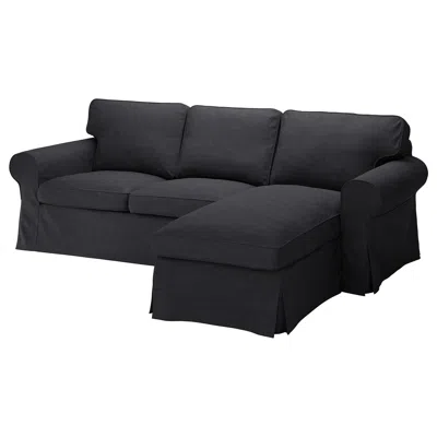 Ikea Uppland Sofa With Chaise, Hillared Anthracite, Width: 101 5/8 "