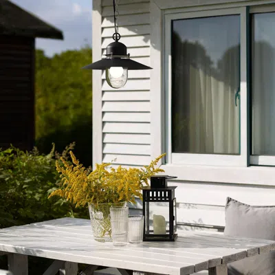Ikea Upplid Pendant Lamp, Outdoor Black, 12 5/8 "