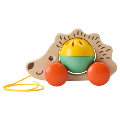 Ikea Uppstå Pull Toy, Hedgehog/multicolor, Length: 6 "