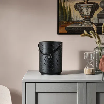 Ikea Urskilja Lantern For Block Candle, Black, 8 ¾ "