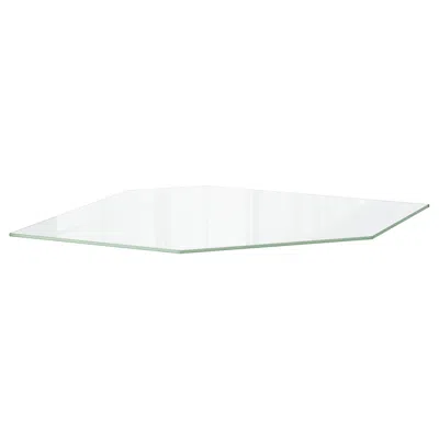 Ikea Utrusta Shelf For Corner Wall Cabinet, Glass, 26 "