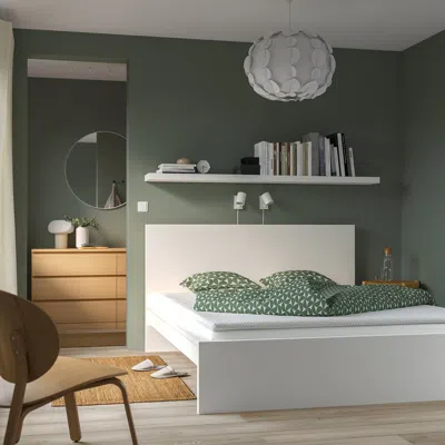Ikea Valevåg Mattress And Mattress Pad, Extra Firm White/nisseholm White, Queen