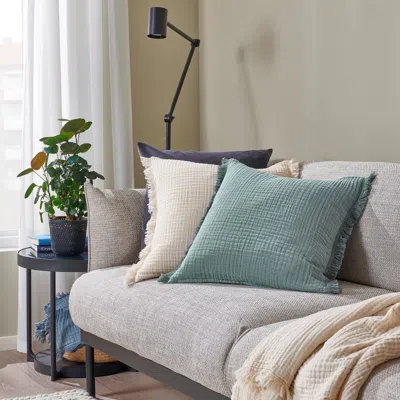 Ikea Vallkrassing Cushion Cover, Light Blue-gray, 20x20 "