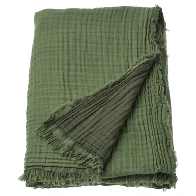 Ikea Vallkrassing Throw, Gray-green, 59x79 "