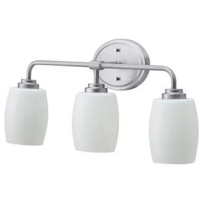 Ikea Vallmora Wall Lamp, 3-spots, Nickel Plated, Width: 23 "