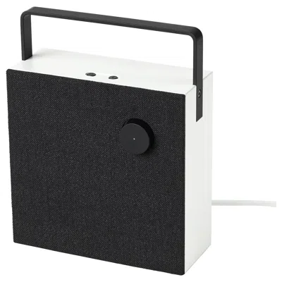 Ikea Vappeby Bluetooth Speaker, Gen 3 White/black, 8x8 "
