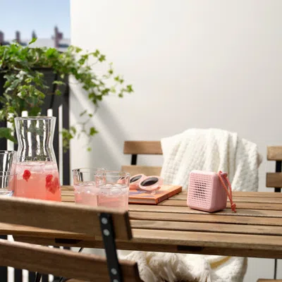 Ikea Vappeby Portable Bluetooth Speaker, Waterproof/pink, Height: 3 "