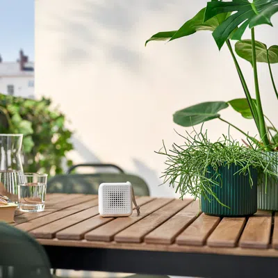 Ikea Vappeby Portable Bluetooth Speaker, Waterproof/white, Height: 3 "