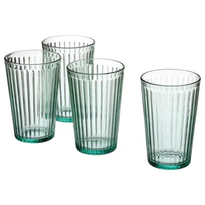 Ikea Vardagen Glass, Light Turquoise, 15 oz In Green