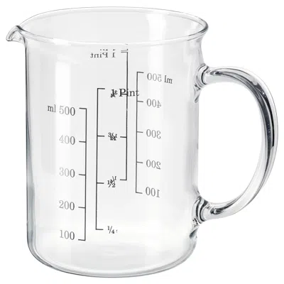 Ikea Vardagen Measuring Cup, Glass, 17 oz In Transparent