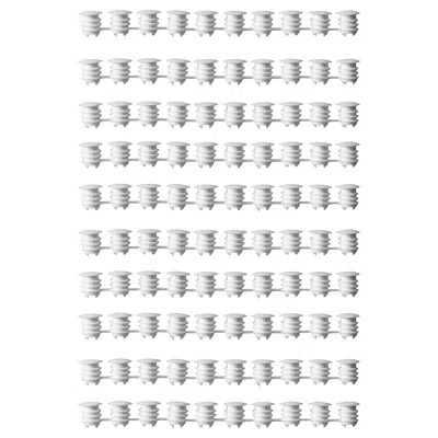 Ikea Variera Cover Plate, White, Package Quantity: 100 Pack