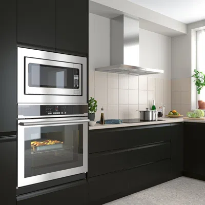 Ikea Vaskarbo True Convection Wall Oven Selfclean, Stainless Steel, Width: 29 7/8 "