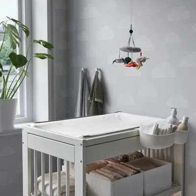 Ikea Vädra Cover For Changing Pad, White, 18 7/8x29 1/8 "
