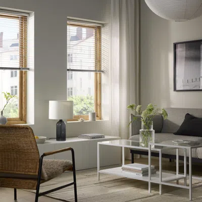 Ikea Vecklarfly Venetian Blind, Aluminum, 34x61 " In White