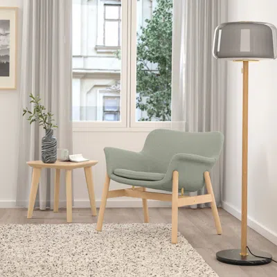 Ikea Vedbo Armchair, Gunnared Light Green, Height Including Back Cushions: 29 1/2 "