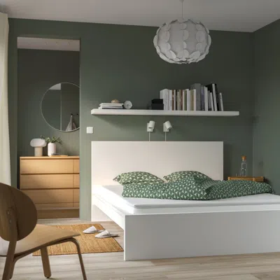 Ikea Vesteröy Mattress And Mattress Pad, Firm White/näsfjället White, Full