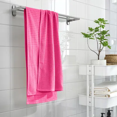 Ikea Vågsjön Bath Towel, Bright Pink, 28x55 "