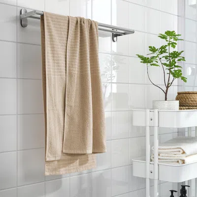 Ikea Vågsjön Bath Towel, Light Beige, 28x55 "