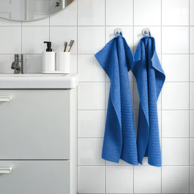Ikea Vågsjön Hand Towel, Bright Blue, 16x28 "