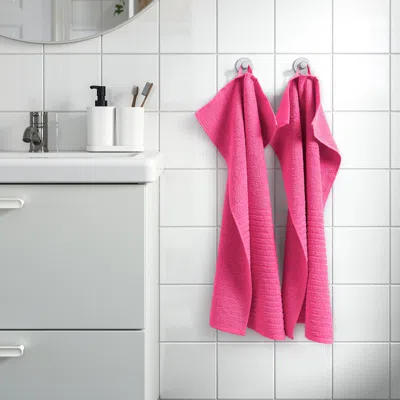 Ikea Vågsjön Hand Towel, Bright Pink, 16x28 "