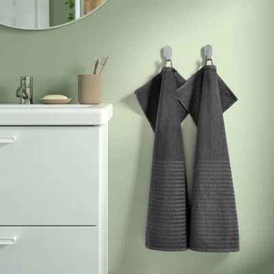 Ikea Vågsjön Hand Towel, Dark Gray, 16x28 "