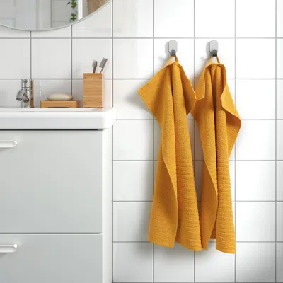 Ikea Vågsjön Hand Towel, Golden-yellow, 16x28 "