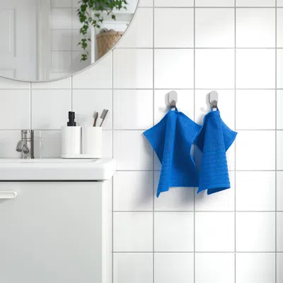 Ikea Vågsjön Washcloth, Bright Blue, 12x12 "