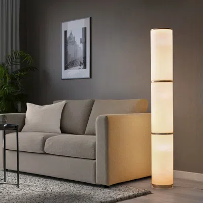 Ikea Vidja Floor Lamp, White, 54 "