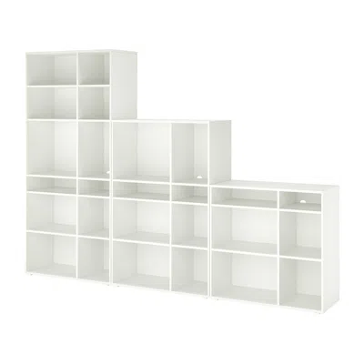 Ikea Vihals Shelving Combination, White, 112 5/8x14 5/8x78 3/4 "