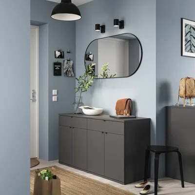 Ikea Vihals Sideboard, Dark Gray, 55 1/8x18 1/2x29 1/2 "