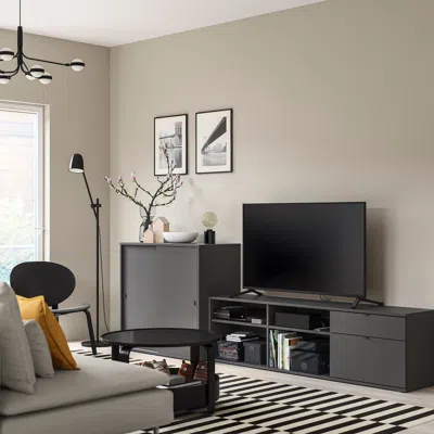 Ikea Vihals Tv/storage Combination, Dark Gray, 108 1/4x18 1/2x35 3/8 "