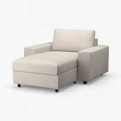 Ikea Vimle Chaise Cover, With Wide Armrests/gunnared Beige, Height Including Back Cushions: 32 5/8 " In Neutral