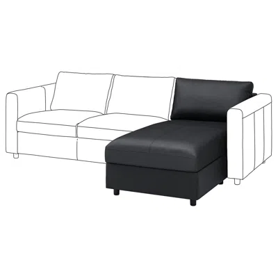 Ikea Vimle Chaise Section, Grann/bomstad Black, Backrest Height: 26 3/4 "