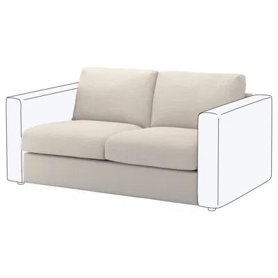 Ikea Vimle Cover For Loveseat Section, Gunnared Beige In Neutral