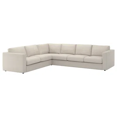 Ikea Vimle Cover For Sectional, 5-seat, Gunnared Beige, Height Including Back Cushions: 32 5/8 " In Brown
