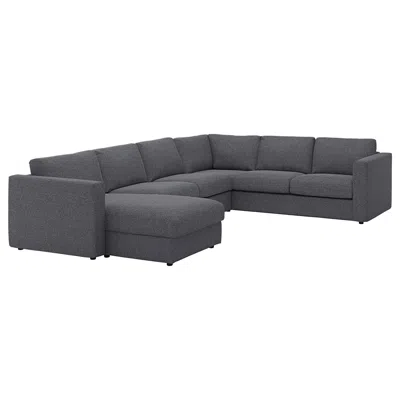Ikea Vimle Cover For Sectional, 5-seat, With Chaise/gunnared Medium Gray, Height Including Back Cushions: