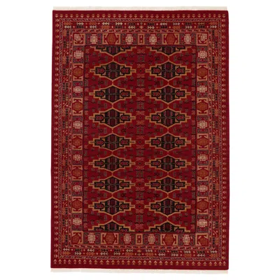 Ikea Vimpelgräs Rug, Low Pile, Red Geometric/handmade, 5 ' 7 "x7 ' 10 "