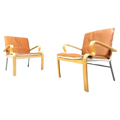 Pre-owned Ikea Vintage  Bjarred Armchairs, 2001 In Orange
