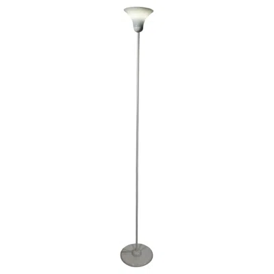 Pre-owned Ikea Vintage  Torchiere Uplight Floor Lamp After Max Bill C 1970/80's In Transparent