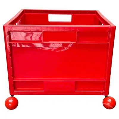 Pre-owned Ikea Vintage Model Märd Rolling Storage Box From , 1990s In Brown