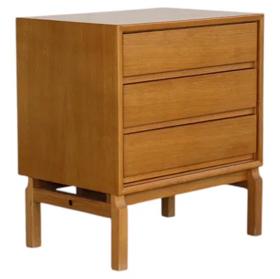 Pre-owned Ikea Vintage Oak Chest Of Drawers By Marian Grabinski, Swedish Design, 1960 In Brown