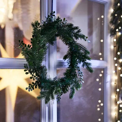Ikea Vinterfint Christmas Artificial Wreath, Indoor/outdoor Green, 17 ¾ "