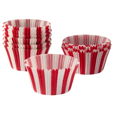 Ikea Vinterfint Christmas Baking Cup, Paper, Stripe Red/white, Bottom Diameter: 2 "