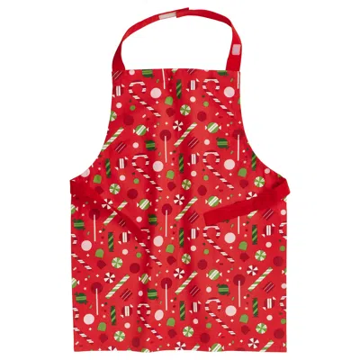 Ikea Vinterfint Christmas Children's Apron, Candy Red, 4-7